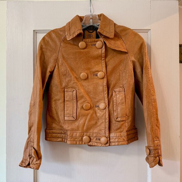 Banana Republic | Caramel Tan Leather Jacket - Picture 1 of 10
